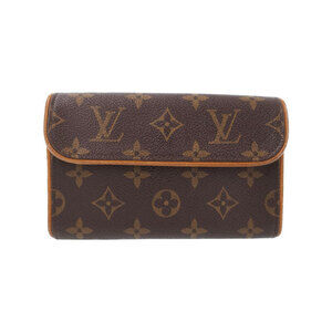 Louis Vuitton Monogram Leather Brown Pochette Florentine Waist Pouch